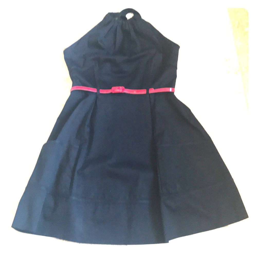 Black halter dress